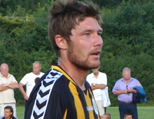 Simon Bræmer, Brønshøj Boldklub, i træningskampen mod Vanløse 19. juli 2011, hvor Bræmer scorede samtlige Brønshøjs fem mål (foto: T. Brygger)
