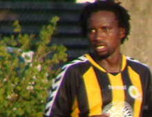 Bosun Ayeni, Brønshøj Boldklub, i en træningskamp mod Hvidovre i juli 2010 (foto: T. Brygger)