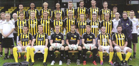 Br&oslash;nsh&oslash;j Boldklub, Danish 1st division, team photo August 2011