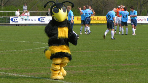 Brøsnhøjs maskot, hvepsen Verner (foto: T. Brygger)